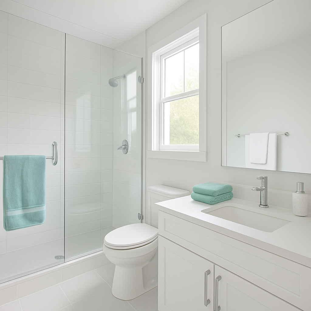 Sparkling clean bathroom